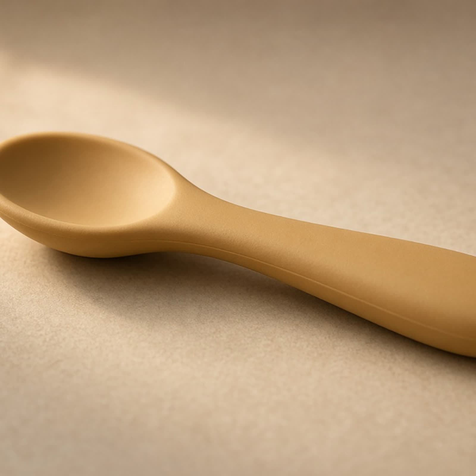 Silicone feeding spoon