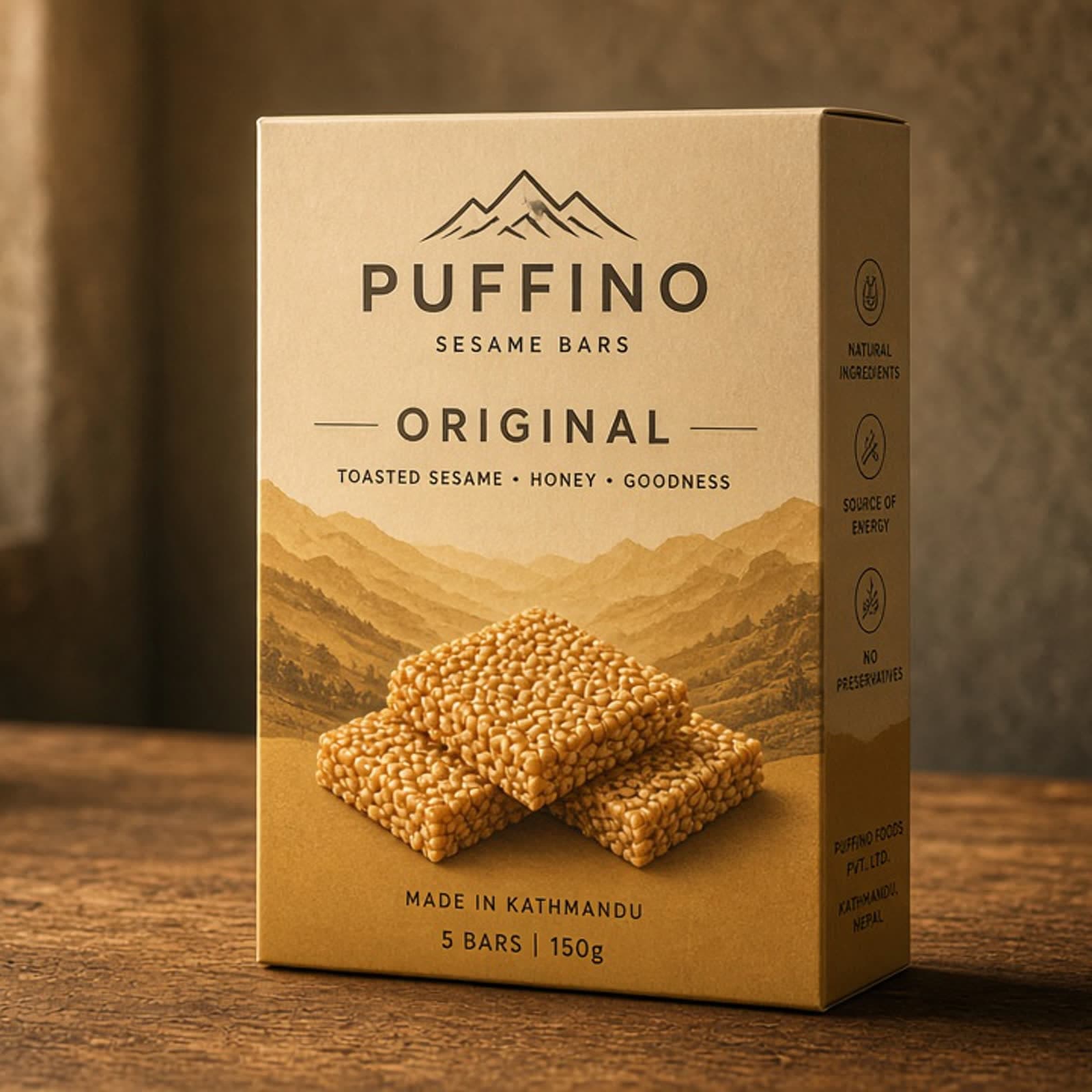 Khajurico Puffino sesame bar 35g x12