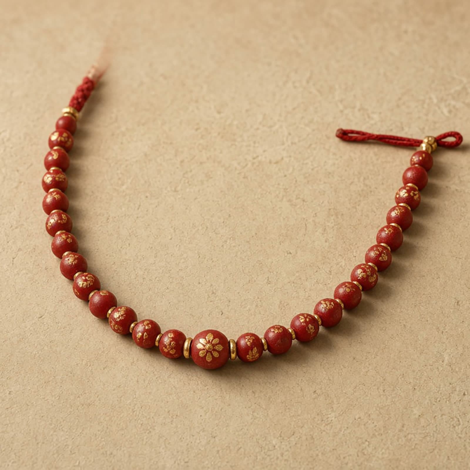 Handcrafted red pote